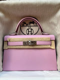 Mini Kelly Mauve Sylvestre Epsom Palladium Hardware