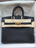 Birkin 25 Black Togo GHW