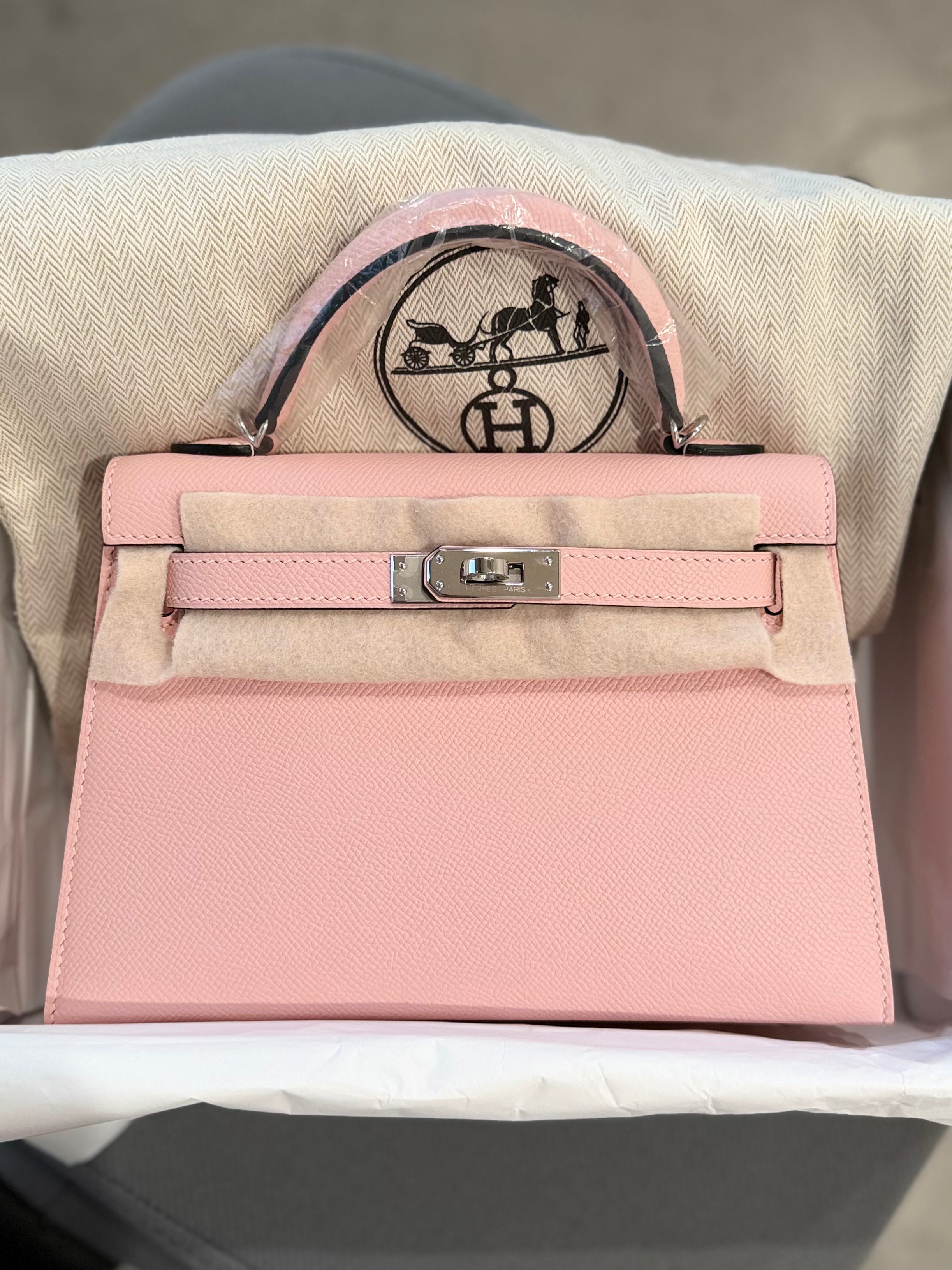 Epsom Mini Kelly Pink handbag